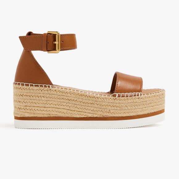 See By Chloe Shoes - SEE BY CHLOE TAN GLYN FLATFORM ESPADRILLES